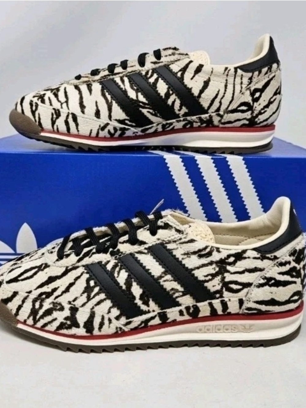 Adidas SL 72 OG W Size 10 Brand New In Box - Zebra Print